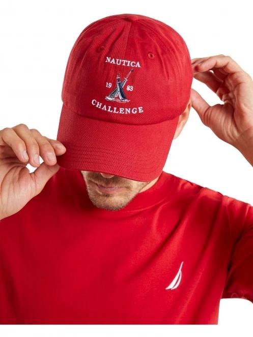 Nautica Oxford Strapback Cap férfi baseball sapka piros színben 5