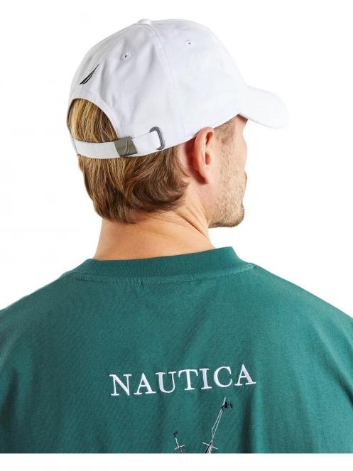 Nautica Oxford Strapback Cap férfi baseball sapka fehér színben 4
