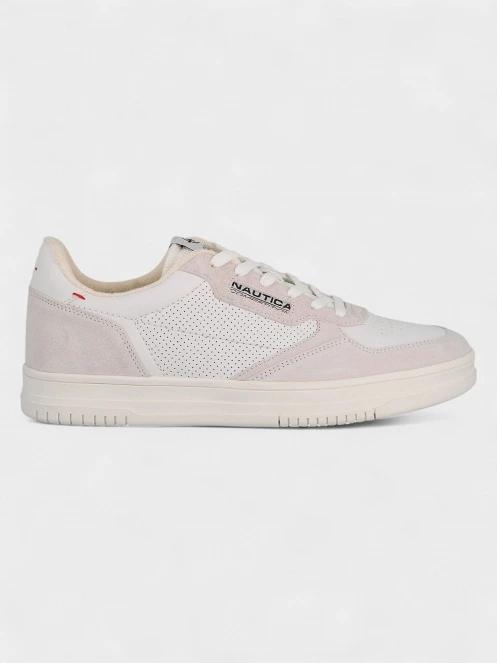 Nautica BIRD LTH-SD TOTAL OFF WHITE férfi sneaker homok színben 2