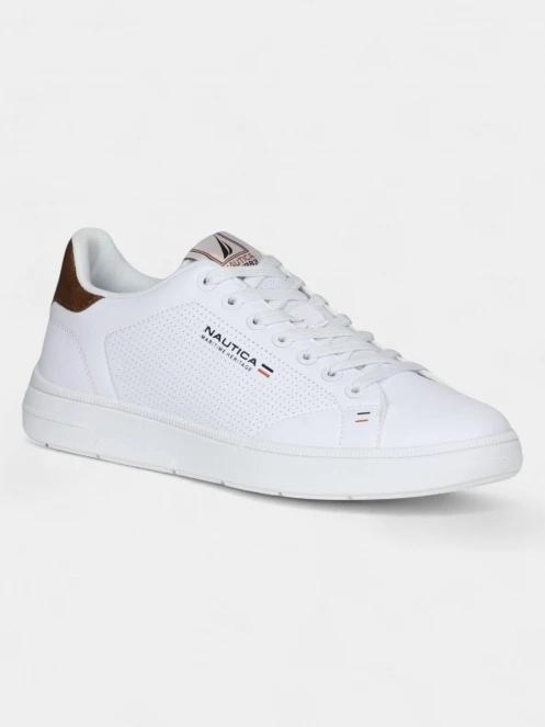 Nautica STARDUST 2.0 LTH OFF WHITE-CUOIO férfi rövid szárú cipő fehér színben 2