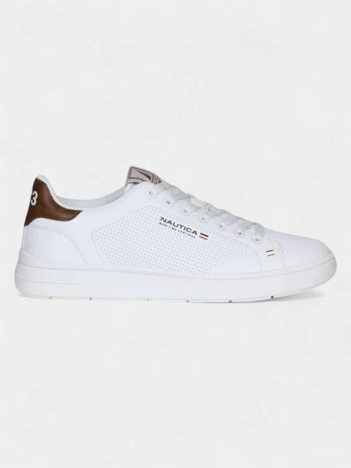 Nautica STARDUST 2.0 LTH OFF WHITE-CUOIO férfi rövid szárú cipő fehér színben 3