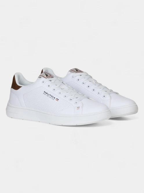 Nautica STARDUST 2.0 LTH OFF WHITE-CUOIO férfi rövid szárú cipő fehér színben 6