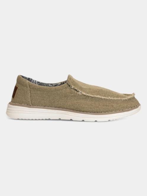 Nautica KALIK CVS PAPYRUS férfi slip-on cipő homok színben 3