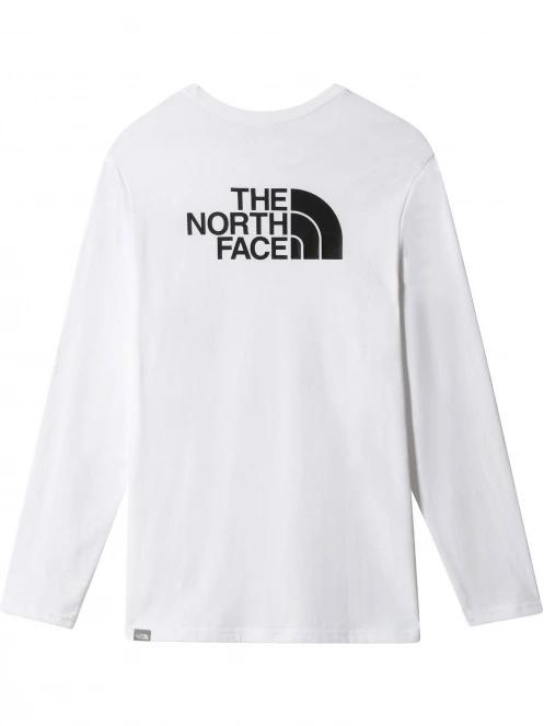 The North Face M L/S Easy Tee férfi hosszú ujjú póló fehér színben 5