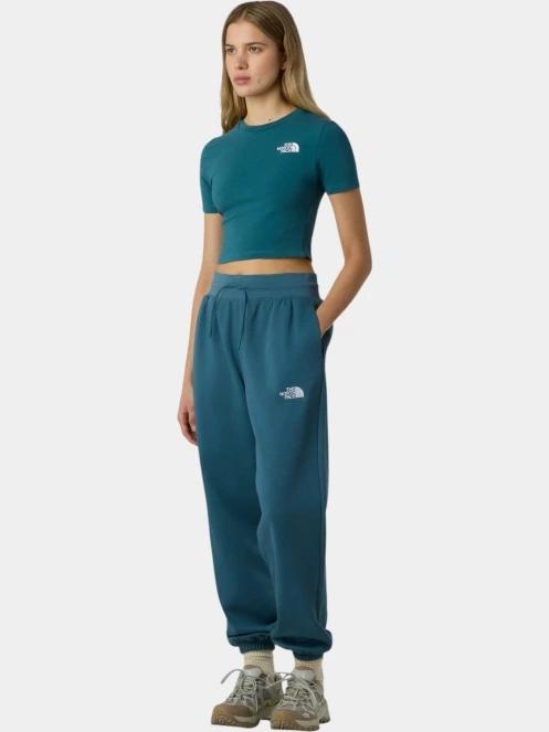 The North Face W Ss Essential Cropped Slim Tee női crop top kék színben 4