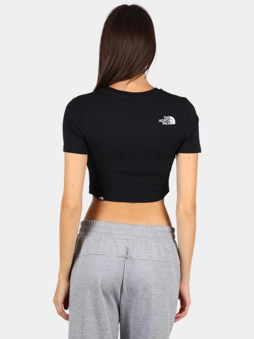The North Face W Ss Essential Cropped Slim Tee női crop top fekete színben 4
