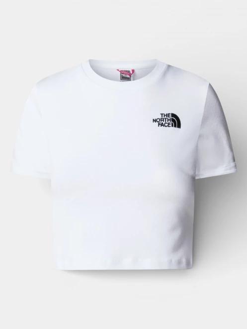 The North Face W Essential Cropped Slim Short Sleeve Te női crop top fehér színben 5