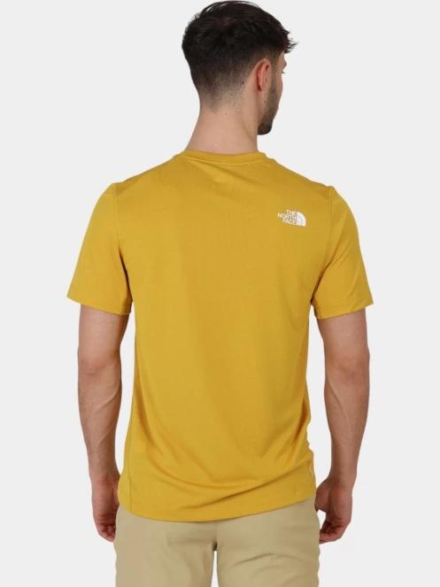 The North Face M Lightbright S/S Tee férfi rövid ujjú sport póló sárga színben 4