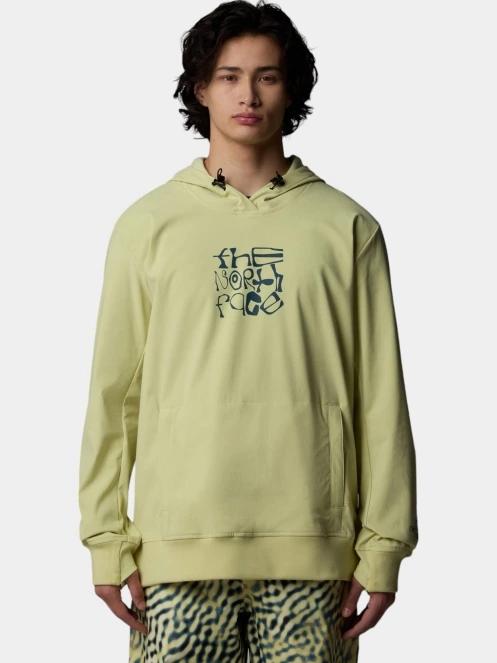 The North Face M Tekno Logo Hoodie férfi kapucnis pulóver zöld színben 2