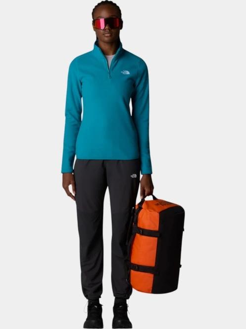 The North Face W 100 Glacier 1/4 Zip női polár pulóver zöld színben 4