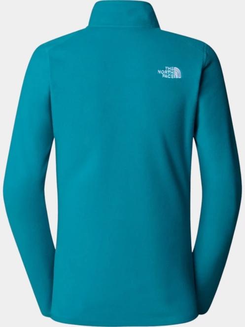 The North Face W 100 Glacier 1/4 Zip női polár pulóver zöld színben 6