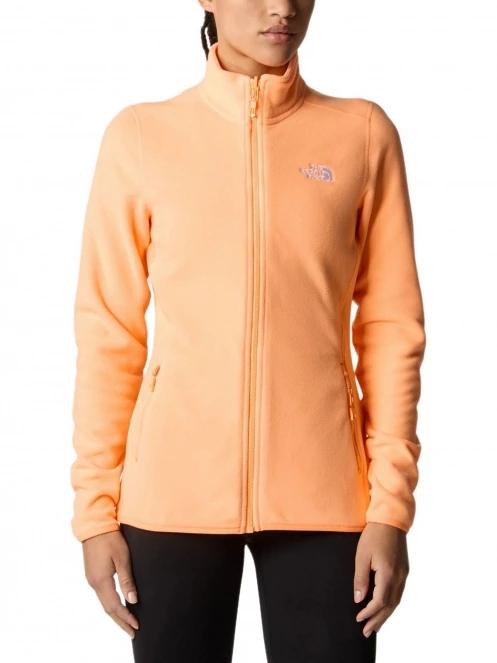 The North Face W 100 Glacier Fz - Eu női polár pulóver narancssárga színben 2