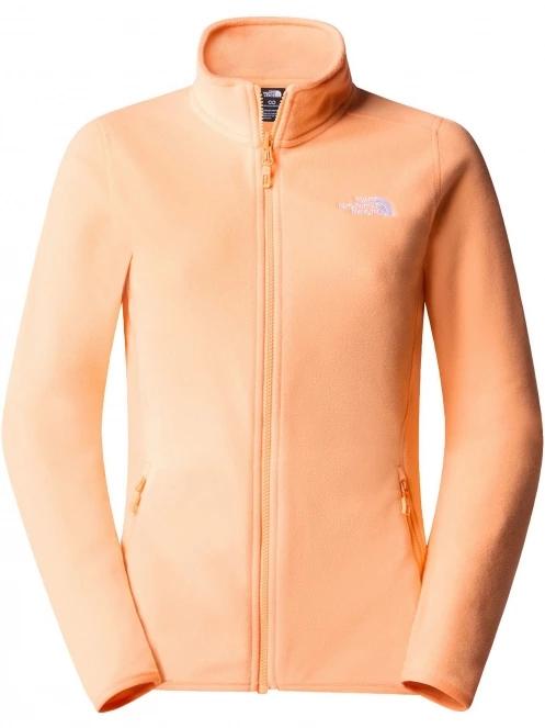 The North Face W 100 Glacier Fz - Eu női polár pulóver narancssárga színben 6