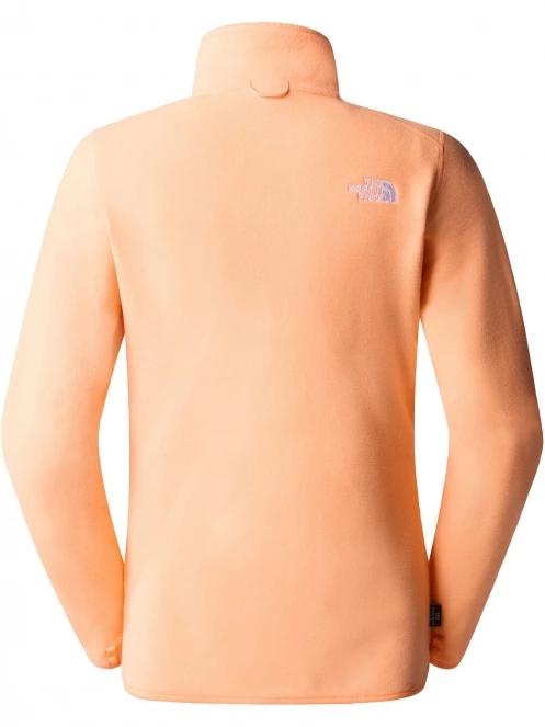The North Face W 100 Glacier Fz - Eu női polár pulóver narancssárga színben 7