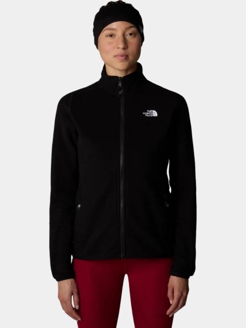 The North Face W 100 Glacier Fz - Eu női polár pulóver fekete színben 2