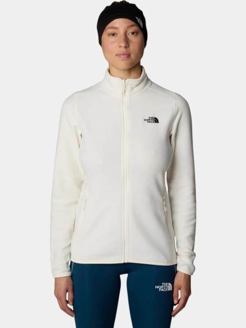 The North Face W 100 Glacier Fz női polár pulóver fehér színben 2