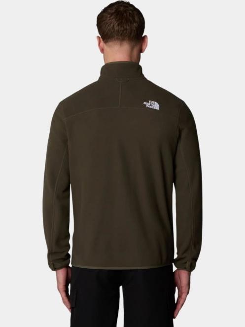The North Face M 100 Glacier Full Zip férfi polár pulóver oliva színben 3