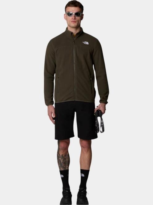 The North Face M 100 Glacier Full Zip férfi polár pulóver oliva színben 4