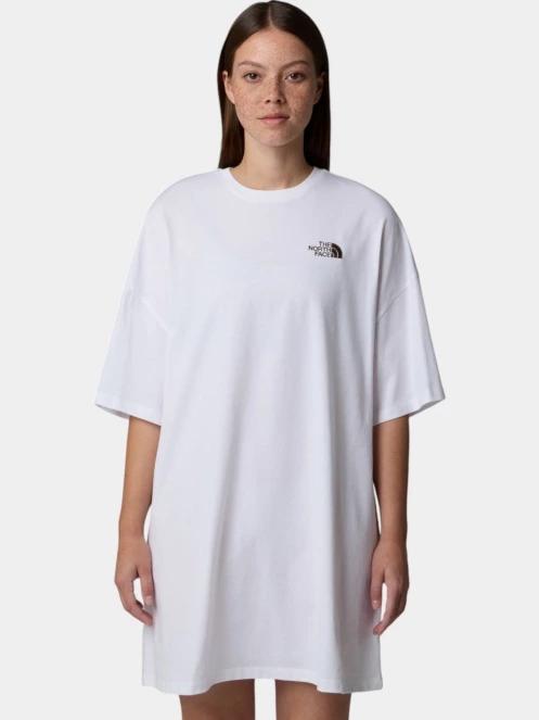 The North Face W S/S Essential Oversize Tee Dress női pólóruha fehér színben 2