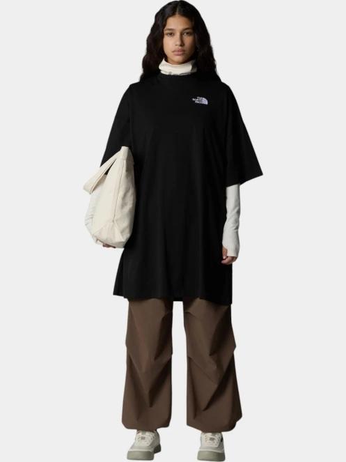 The North Face W S/S Essential Oversize Tee Dress női pólóruha fekete színben 4