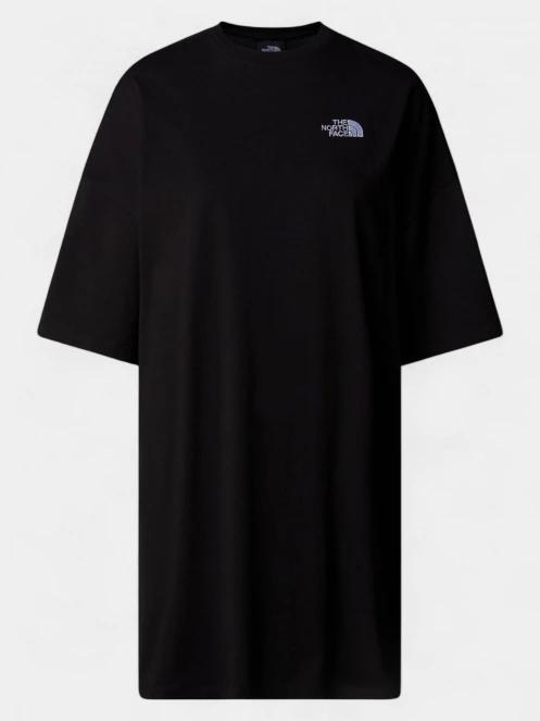 The North Face W S/S Essential Oversize Tee Dress női pólóruha fekete színben 5