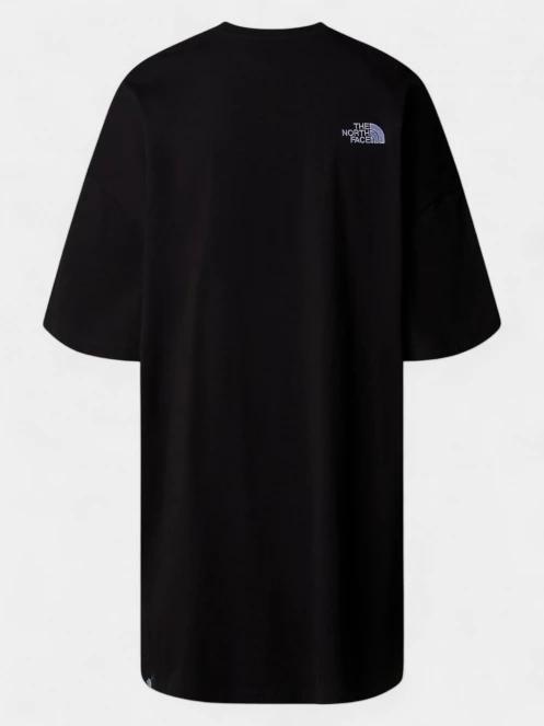 The North Face W S/S Essential Oversize Tee Dress női pólóruha fekete színben 6