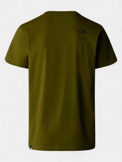 The North Face M S/S Simple Dome Tee férfi rövid ujjú póló oliva színben 6