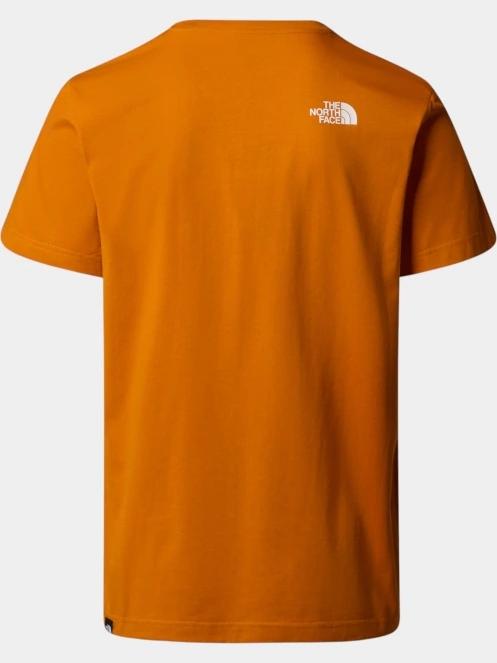 The North Face M Ss Simple Dome Tee férfi rövid ujjú póló narancssárga színben 6