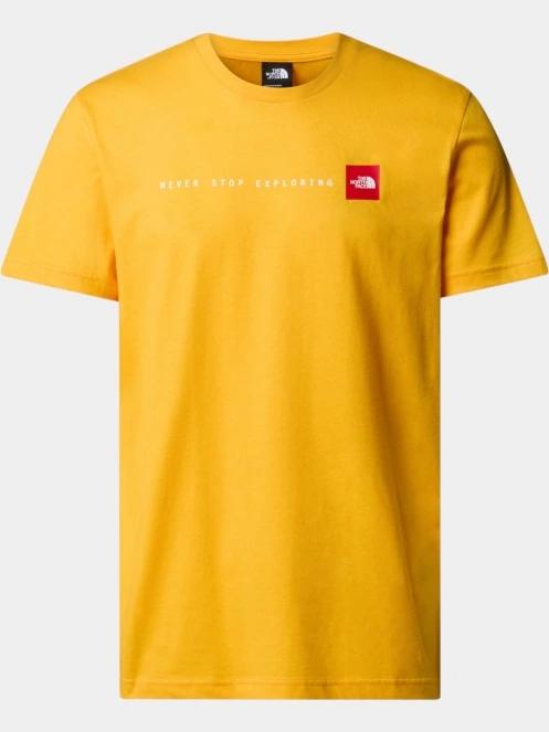 The North Face M Ss Never Stop Exploring Tee férfi rövid ujjú póló sárga színben 5