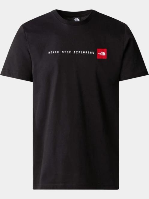 The North Face M Ss Never Stop Exploring Tee férfi rövid ujjú póló fekete színben 2