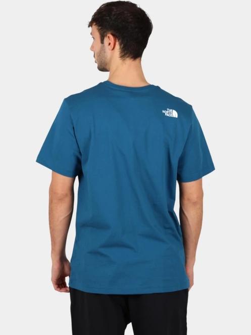 The North Face M Ss Mountain Line Tee férfi rövid ujjú póló kék színben 4