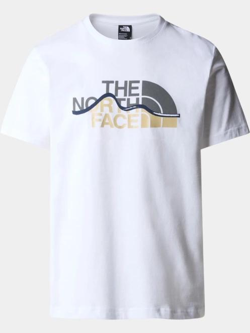 The North Face M Ss Mountain Line Tee férfi rövid ujjú póló fehér színben 2