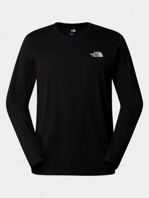 The North Face M L/S Simple Dome Tee férfi hosszú ujjú póló fekete színben 5