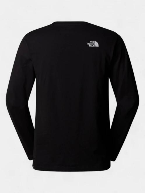 The North Face M L/S Simple Dome Tee férfi hosszú ujjú póló fekete színben 6