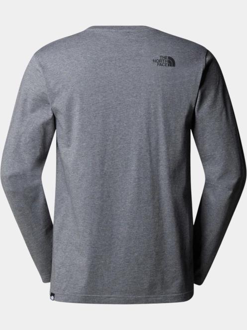 The North Face M L/S Simple Dome Tee férfi hosszú ujjú póló szürke színben 6