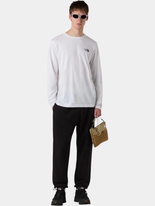 The North Face M L/S Simple Dome Tee férfi hosszú ujjú póló fehér színben 4