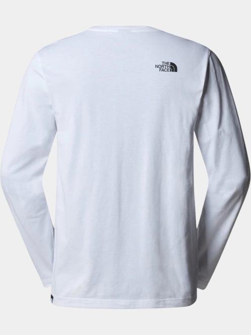 The North Face M L/S Simple Dome Tee férfi hosszú ujjú póló fehér színben 6