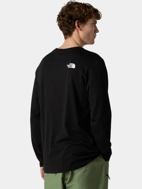 The North Face M L/S Simple Dome Tee férfi hosszú ujjú póló fekete színben 3