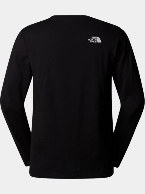 The North Face M L/S Simple Dome Tee férfi hosszú ujjú póló fekete színben 6