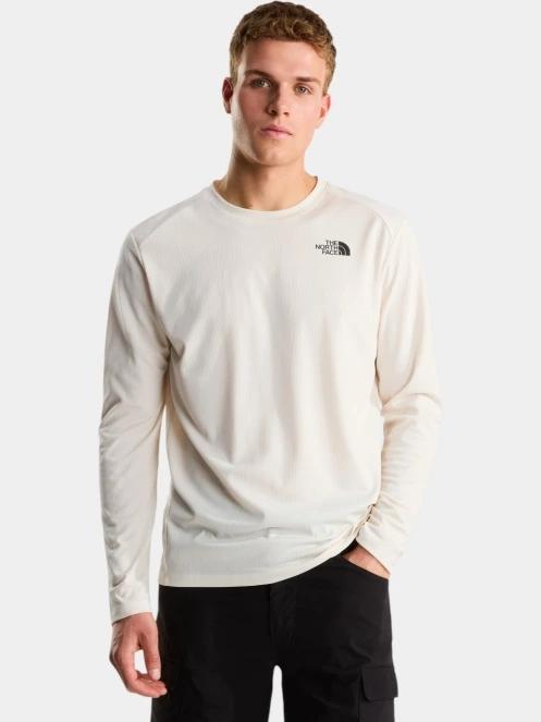 The North Face M Shadow Ls férfi hosszú ujjú sport póló fehér színben 2