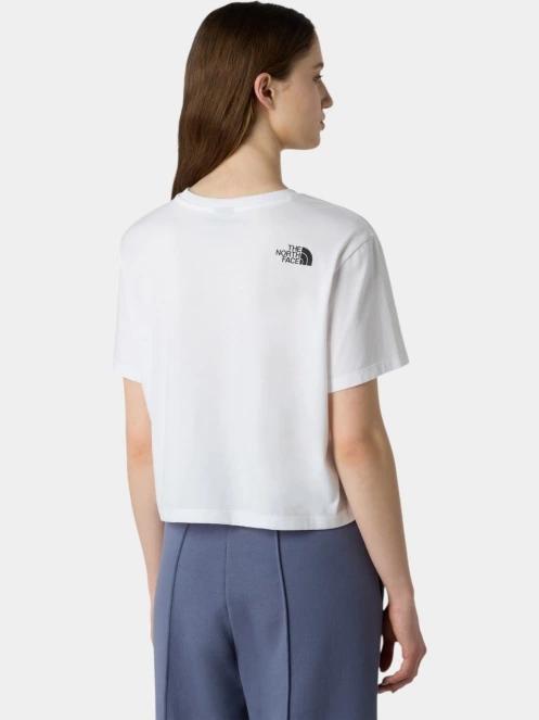 The North Face W Simple Dome Cropped Slim Tee női crop top fehér színben 3