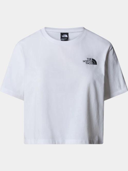The North Face W Simple Dome Cropped Slim Tee női crop top fehér színben 5