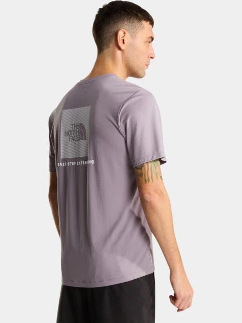 The North Face M 24/7 Box Nse Ss Tee férfi rövid ujjú sport póló lila színben 4