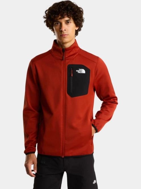 The North Face M Crest Fz férfi polár pulóver narancssárga színben 2