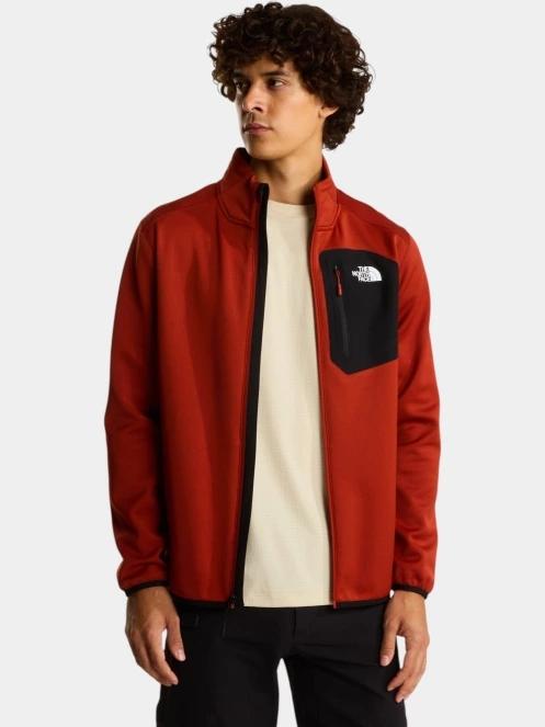 The North Face M Crest Fz férfi polár pulóver narancssárga színben 4