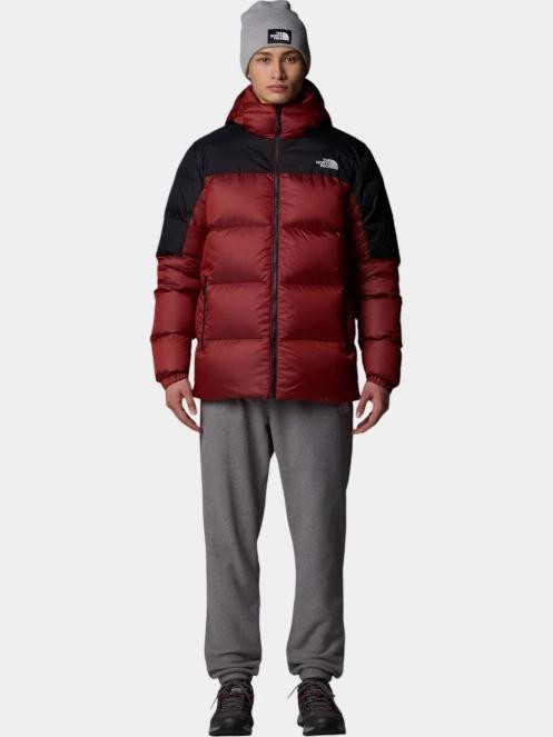 The North Face M Diablo Down Hoodie férfi steppelt túrakabát piros színben 4