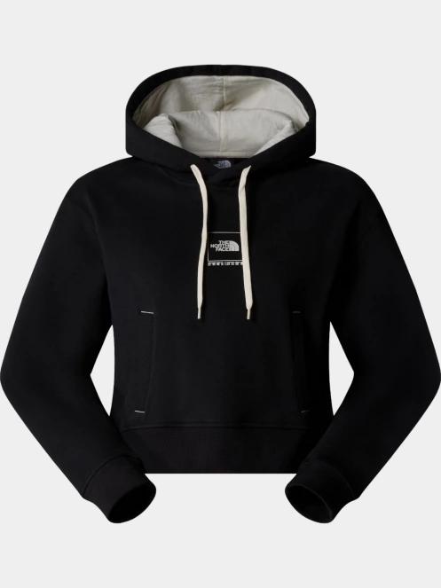 The North Face W Coordinates Crop Hoodie női kapucnis pulóver fekete színben 5