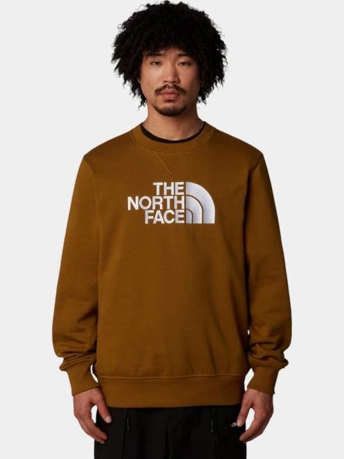 The North Face M Drew Peak Crew férfi pulóver oliva színben 2