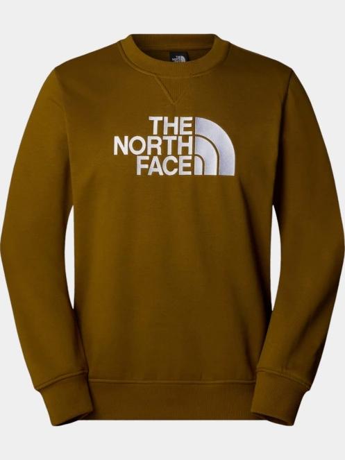 The North Face M Drew Peak Crew férfi pulóver oliva színben 5