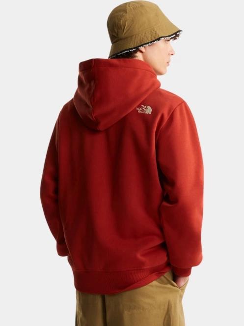 The North Face M Drew Peak Regular Hoodie férfi kapucnis pulóver piros színben 4